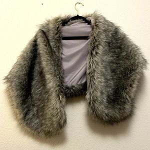 Faux fur wrap!